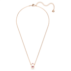 Swarovski Una pendant Necklace Rose Gold Red Plated