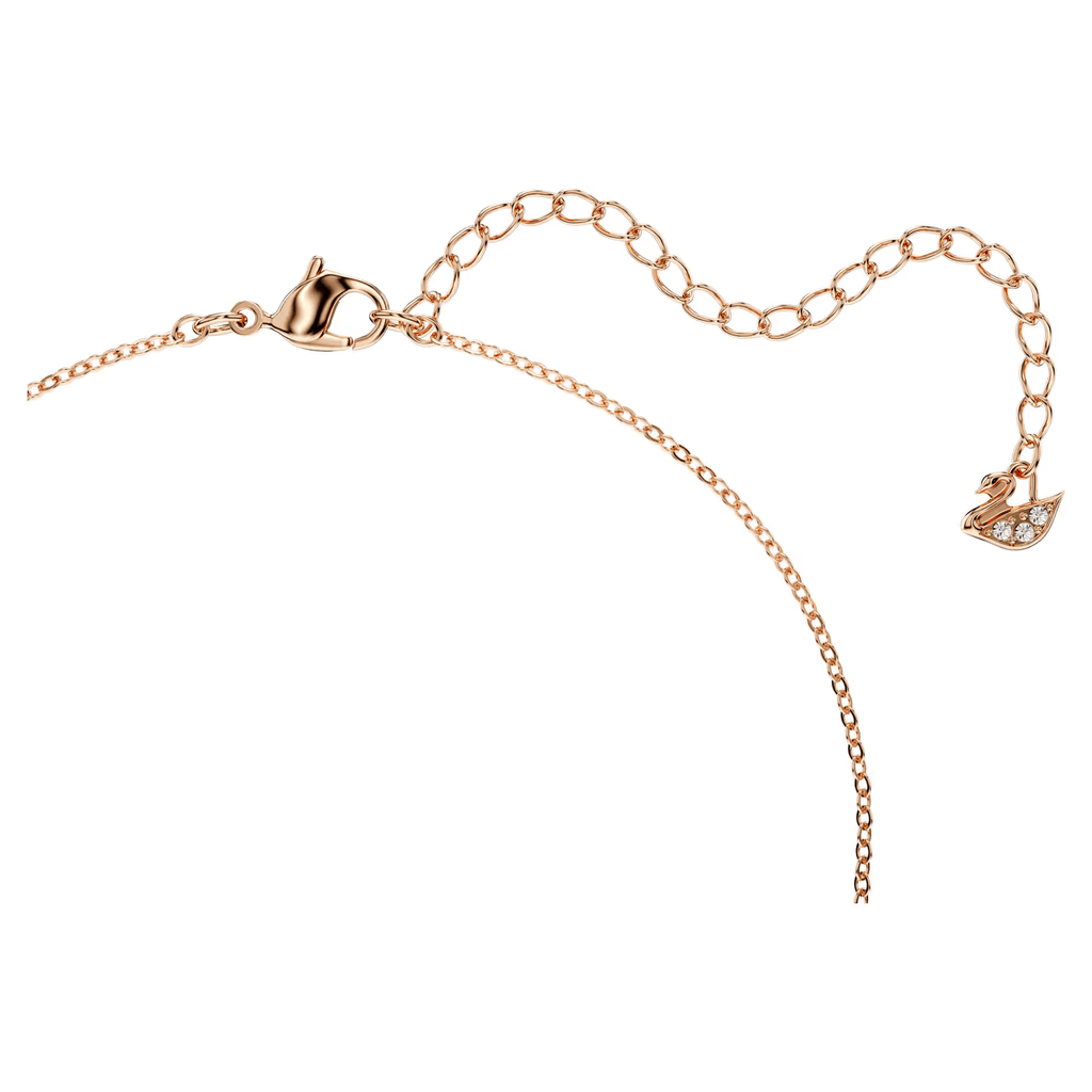 Swarovski Una pendant Necklace Rose Gold Red Plated