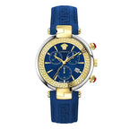 Versace Men's Watch Revive Chrono 41mm Blue Gold