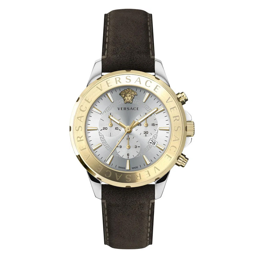 Versace Men's Watch Chrono Signature Brown