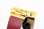 Versace Ladies Watch Greca Logo Gold Red Leather VEVH00420 - WatchPilot