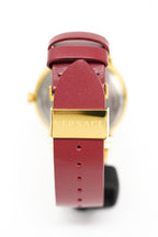 Versace Ladies Watch Greca Logo Gold Red Leather VEVH00420 - WatchPilot