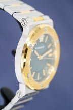 Versace Ladies Watch Greca Logo Two-Tone Green VEVH00720 - WatchPilot