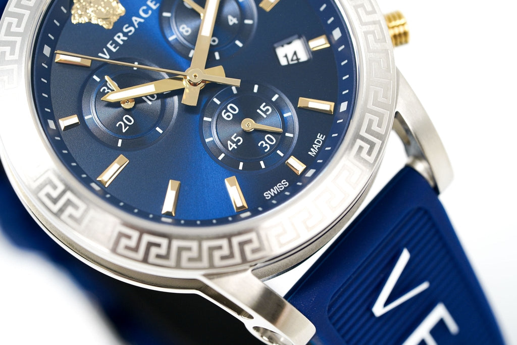 Versace Ladies Watch Sport Tech Chronograph Blue VEKB00222 - WatchPilot