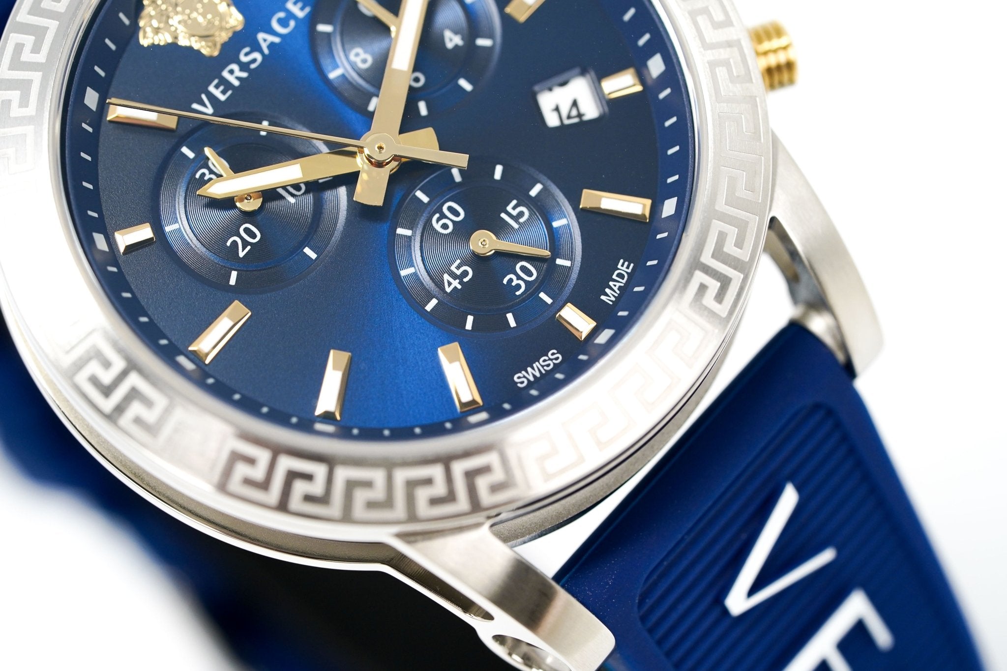 Versace Ladies Watch Sport Tech Chronograph Blue VEKB00222 - WatchPilot