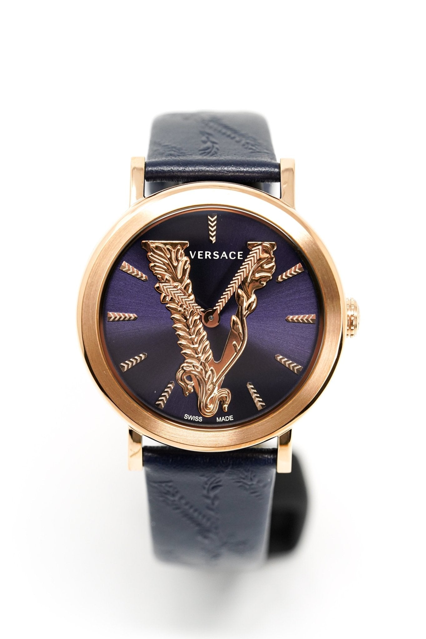 Versace Ladies Watch Virtus Blue IP Gold VERI00420 - WatchPilot