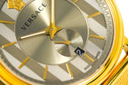 Versace Men's V-Circle Yellow Gold VBQ070017 - WatchPilot