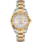 Versace Men's Watch Hellenyium GMT Two-Tone Silver V11030015 - WatchPilot