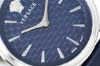 Versace V-Circle 38mm Blue Silver VE8104222 - WatchPilot
