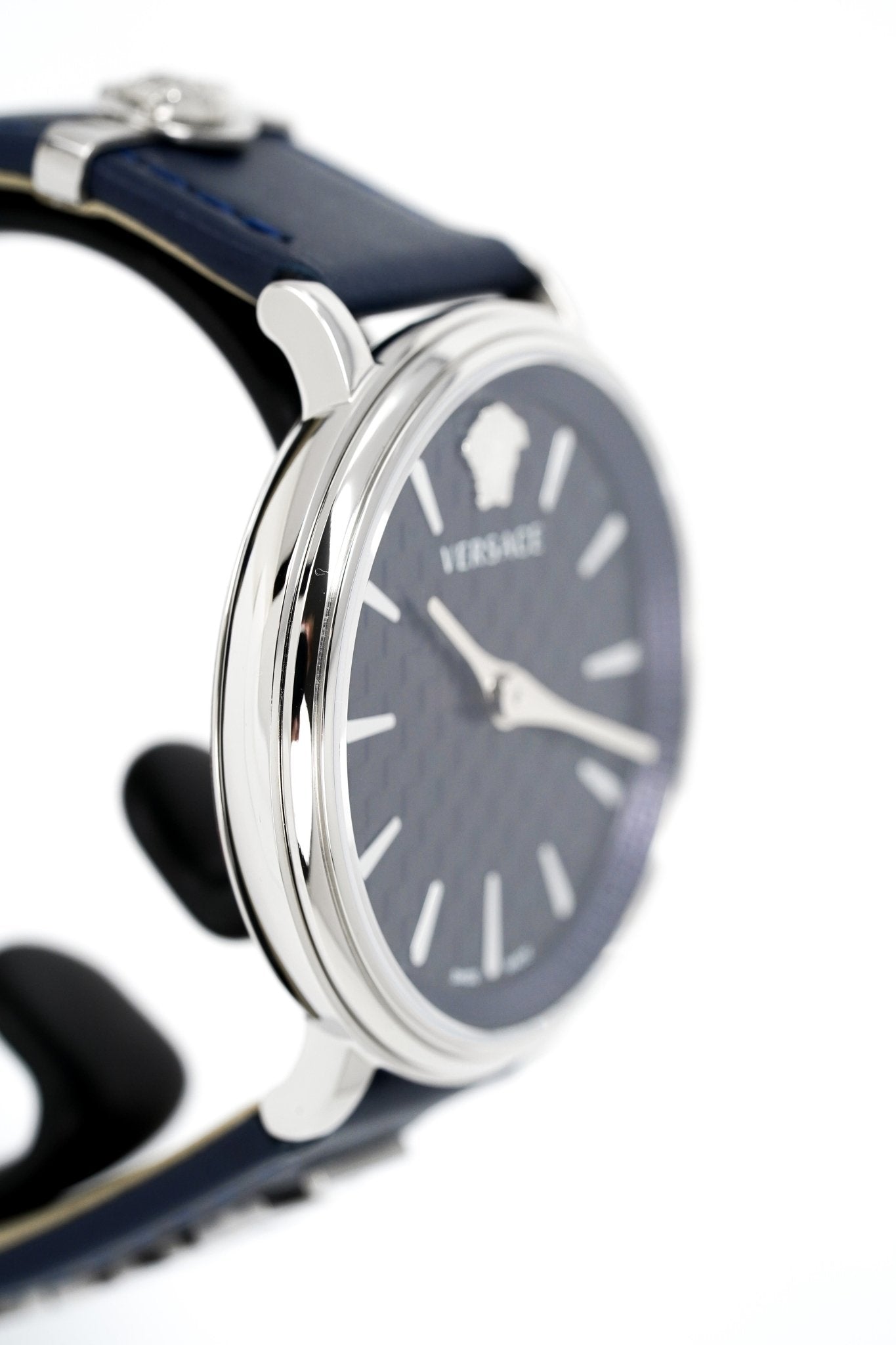 Versace V-Circle 38mm Blue Silver VE8104222 - WatchPilot