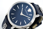 Versace V-Circle 38mm Blue Silver VE8104222 - WatchPilot