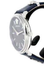Versace V-Circle 38mm Blue Silver VE8104222 - WatchPilot