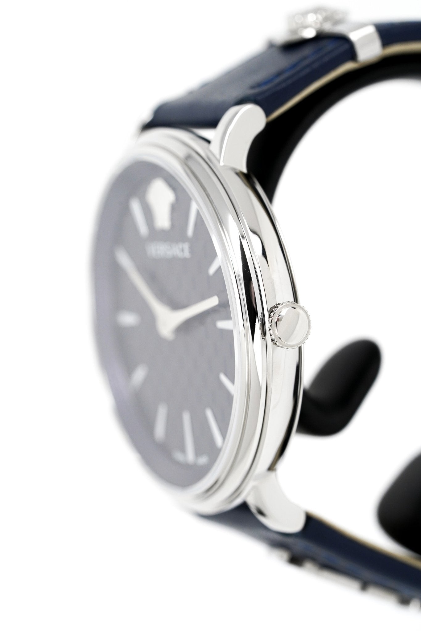 Versace V-Circle 38mm Blue Silver VE8104222 - WatchPilot