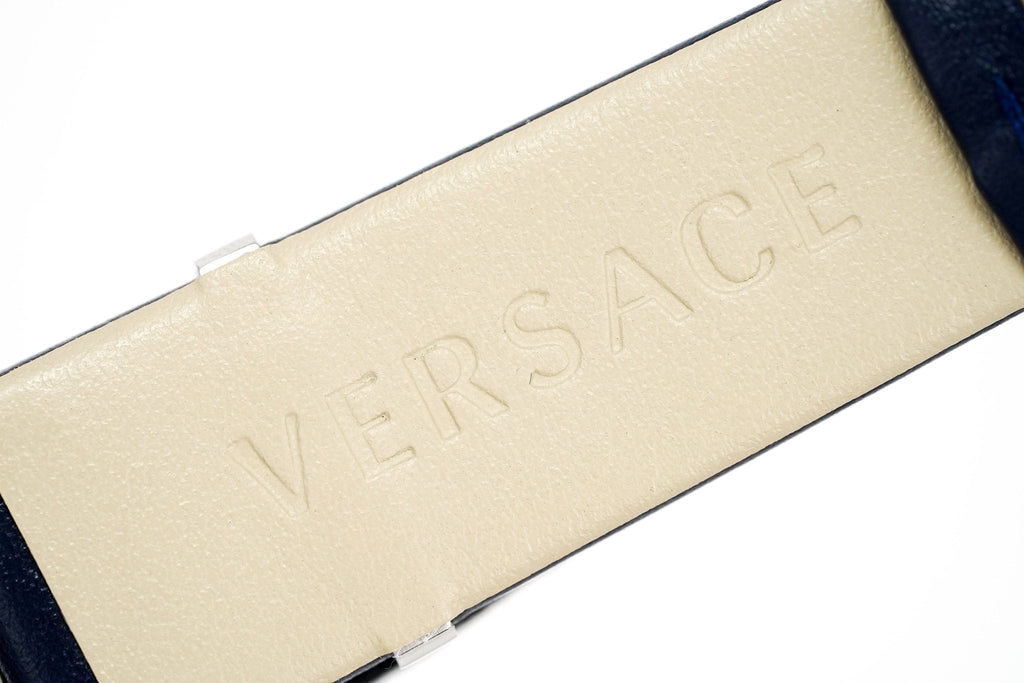 Versace V-Circle 38mm Blue Silver VE8104222 - WatchPilot