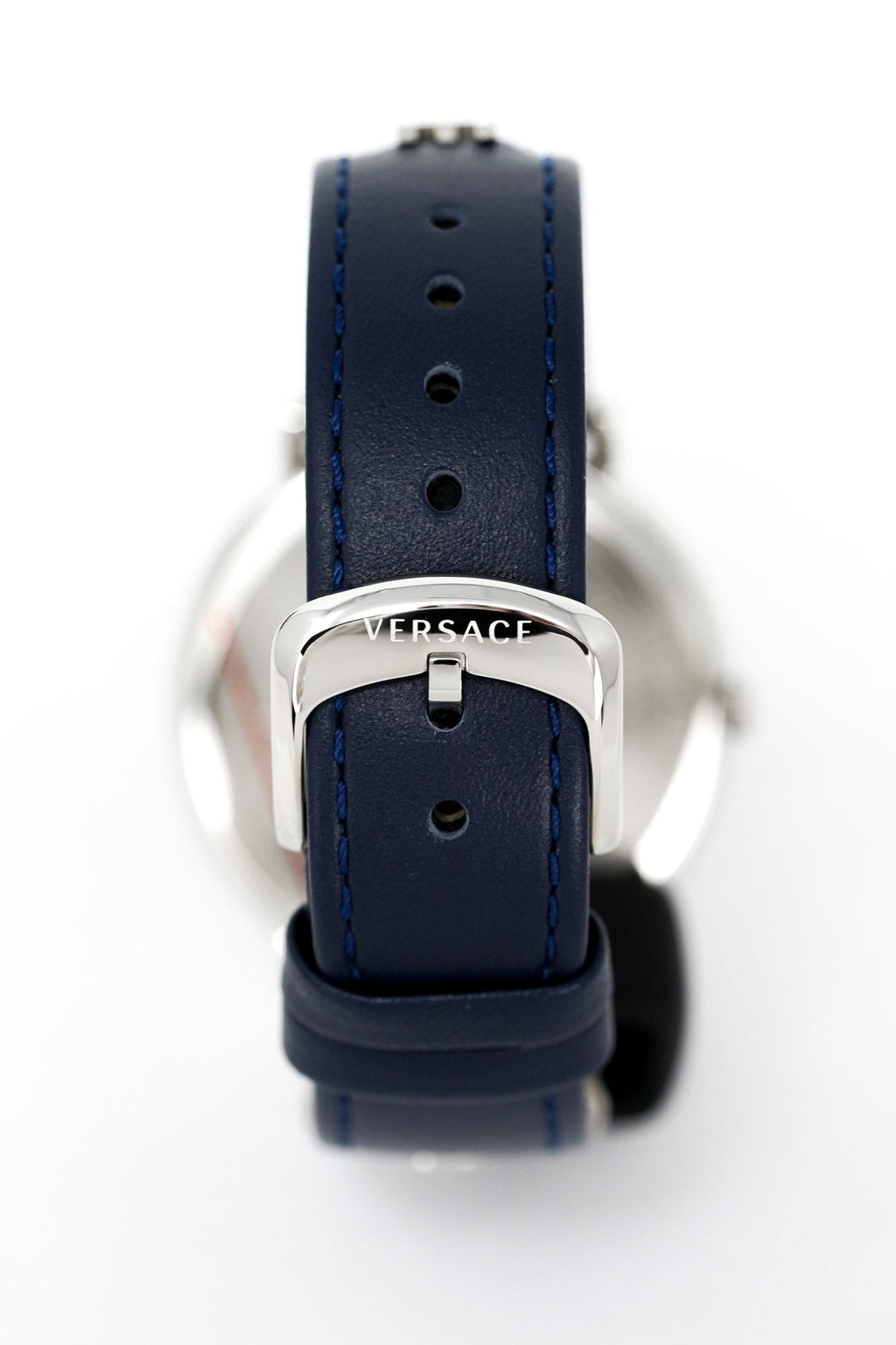 Versace V-Circle 38mm Blue Silver VE8104222 - WatchPilot