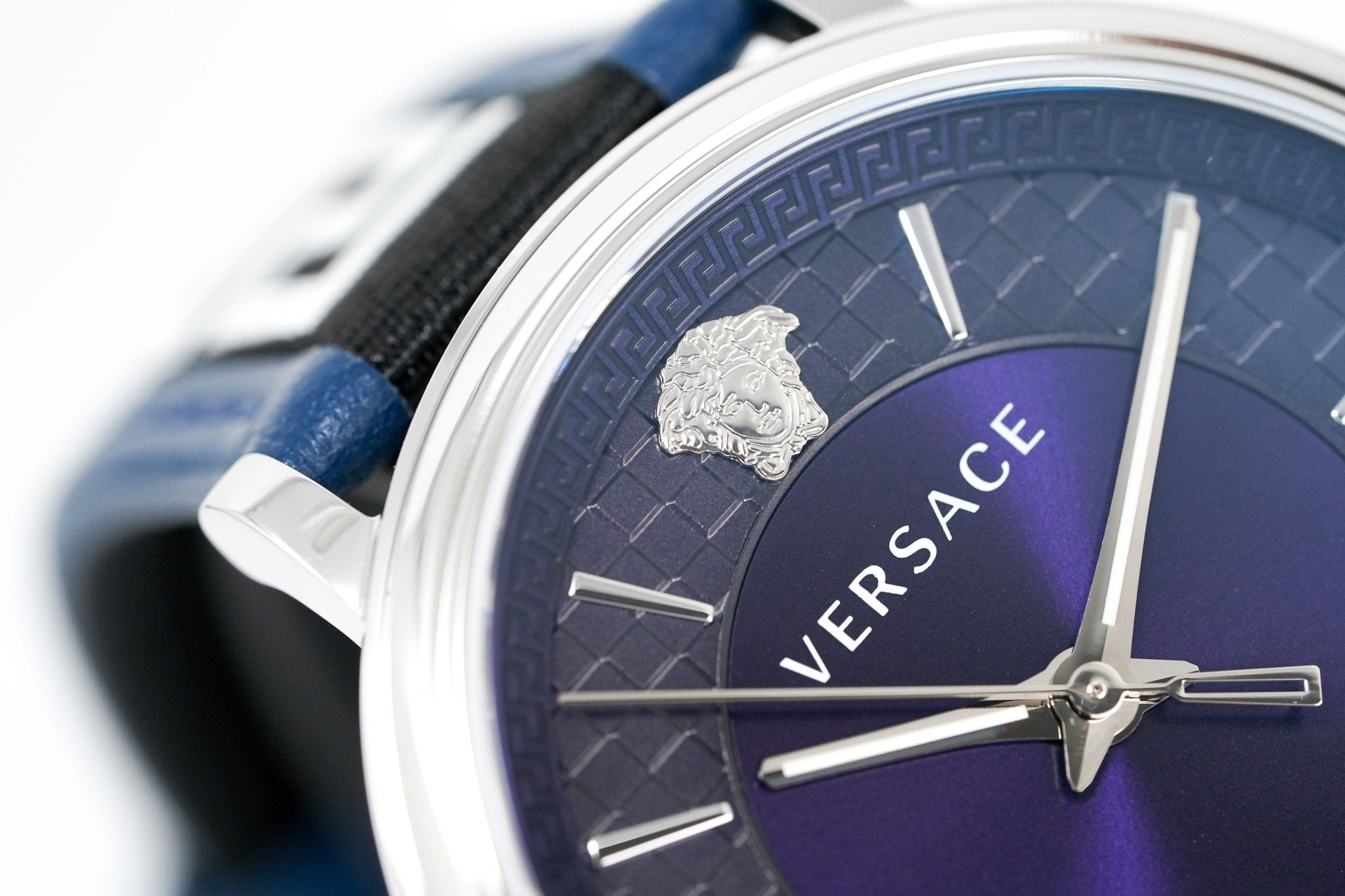 Versace V-Circle 42mm Blue Silver VE5A01121 - WatchPilot