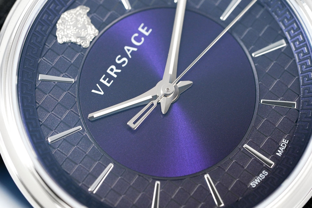 Versace V-Circle 42mm Blue Silver VE5A01121 - WatchPilot