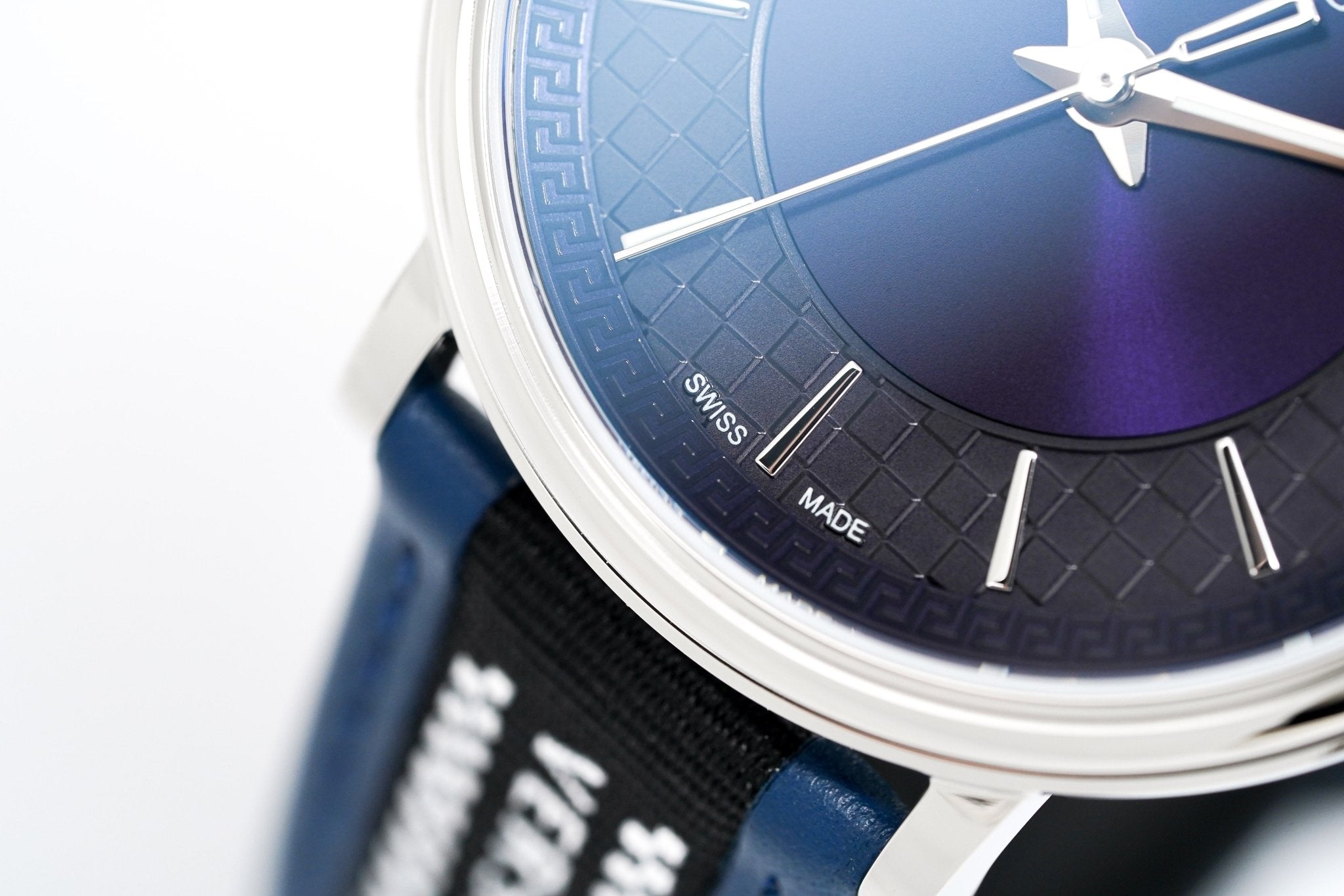 Versace V-Circle 42mm Blue Silver VE5A01121 - WatchPilot