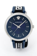 Versace V-Circle 42mm Blue Silver VE5A01121 - WatchPilot