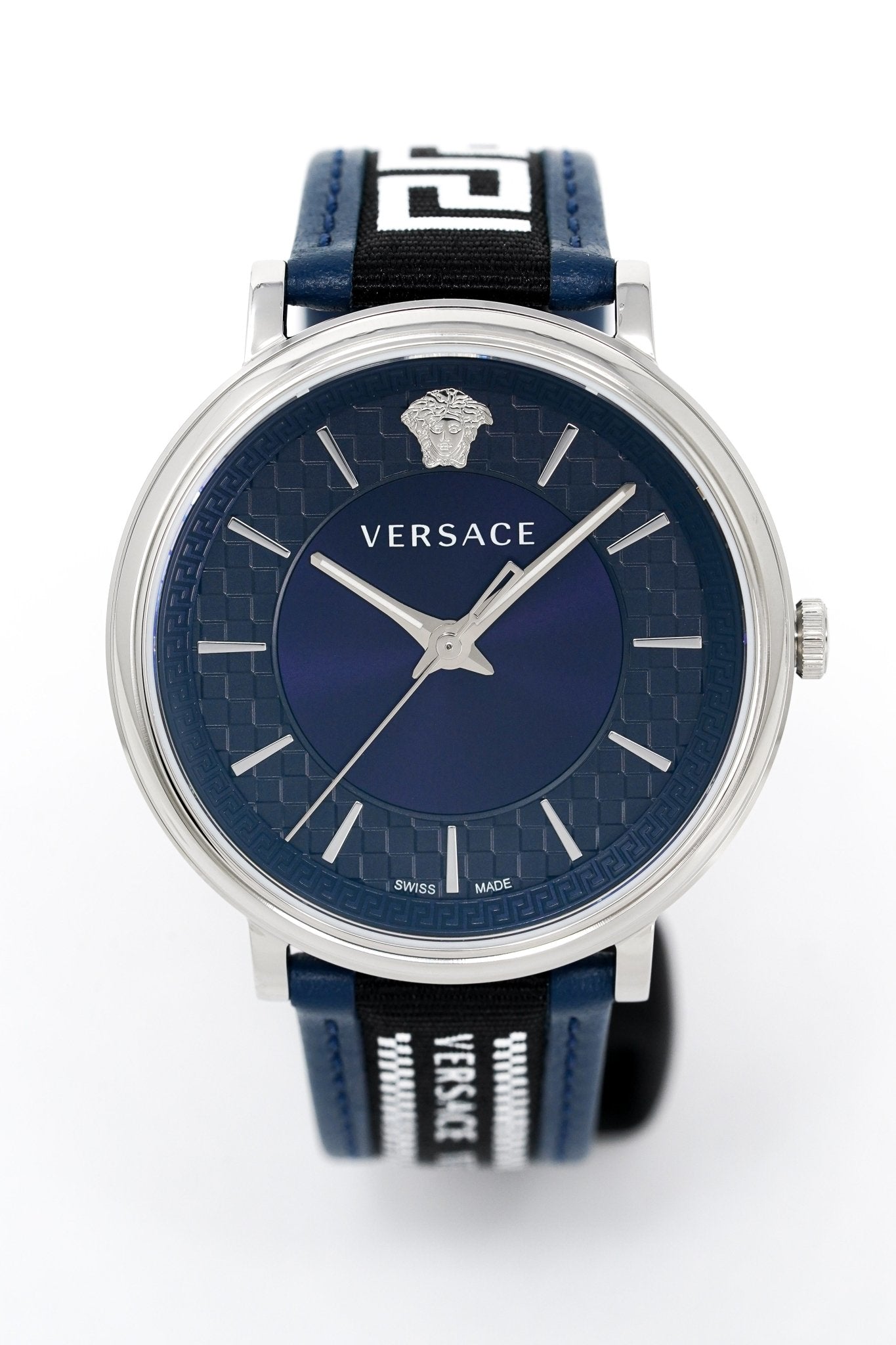 Versace V-Circle 42mm Blue Silver VE5A01121 - WatchPilot