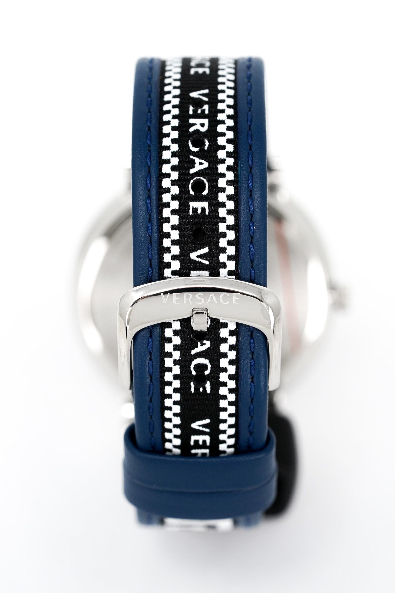 Versace V-Circle 42mm Blue Silver VE5A01121 - WatchPilot