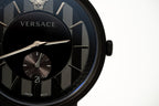 Versace V-Circle Small Seconds IP Black - WatchPilot