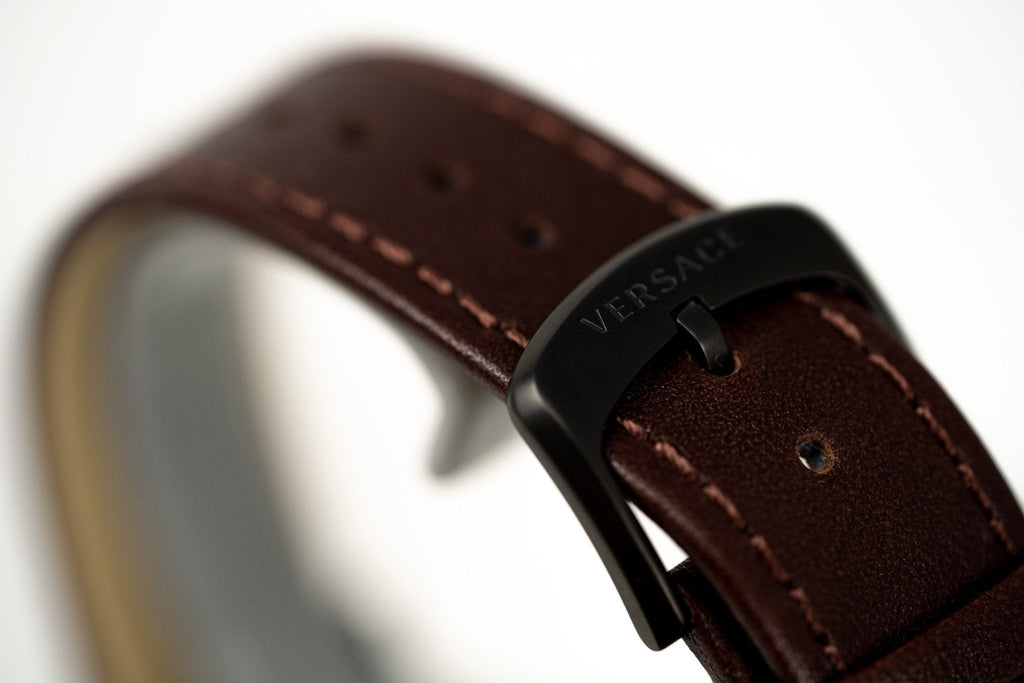 Versace V-Circle Small Seconds IP Black - WatchPilot