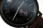 Versace V-Circle Small Seconds IP Black - WatchPilot