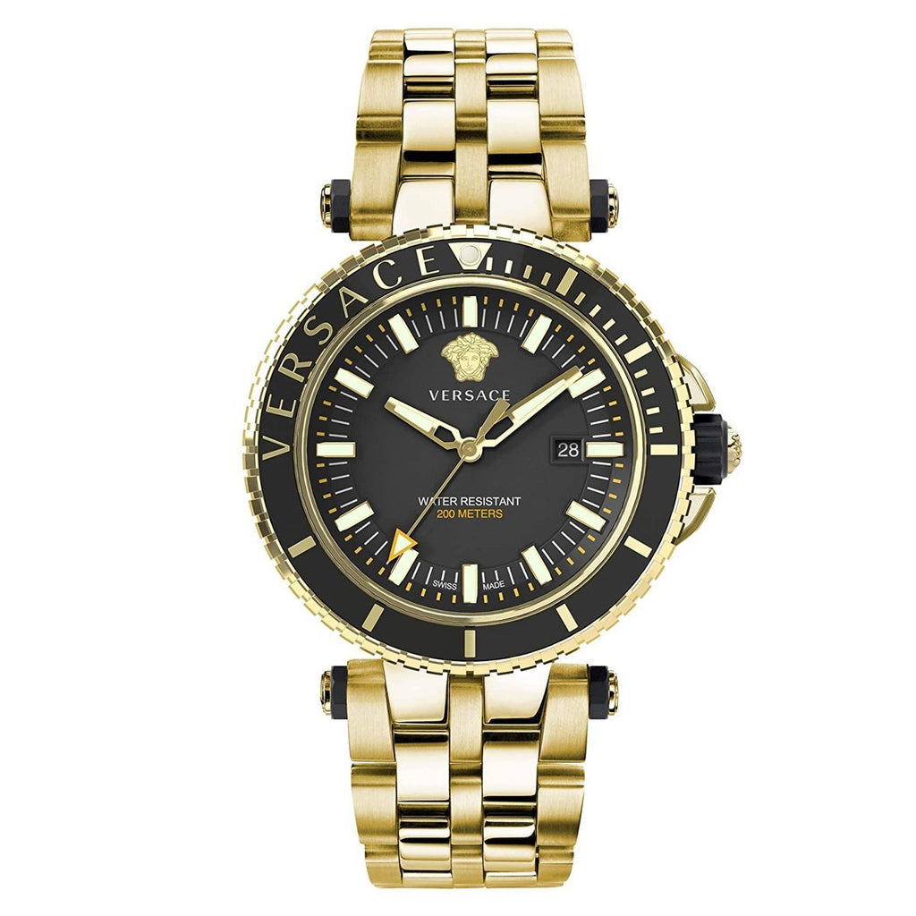 Versace V-Race Diver Gold Plated - WatchPilot