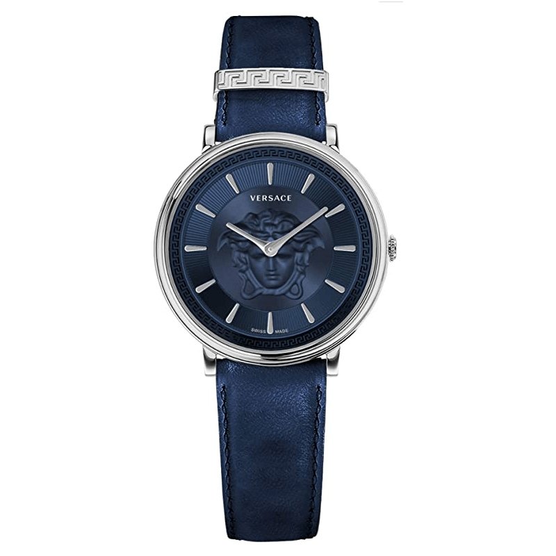 Versace Watch V-Circle 38mm Blue VE8101619 - WatchPilot