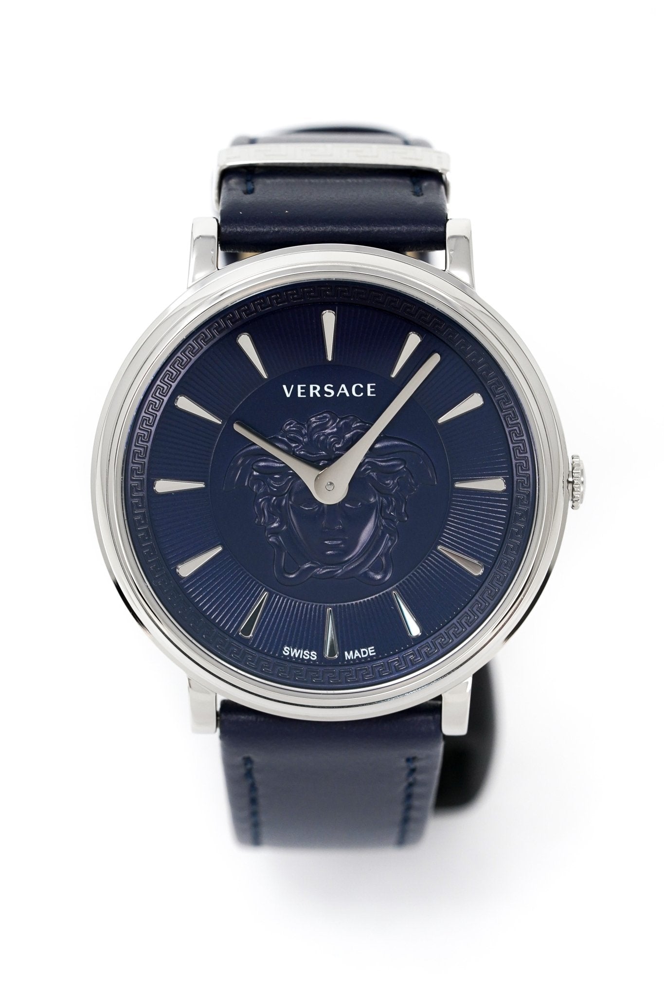 Versace Watch V-Circle 38mm Blue VE8101619 - WatchPilot