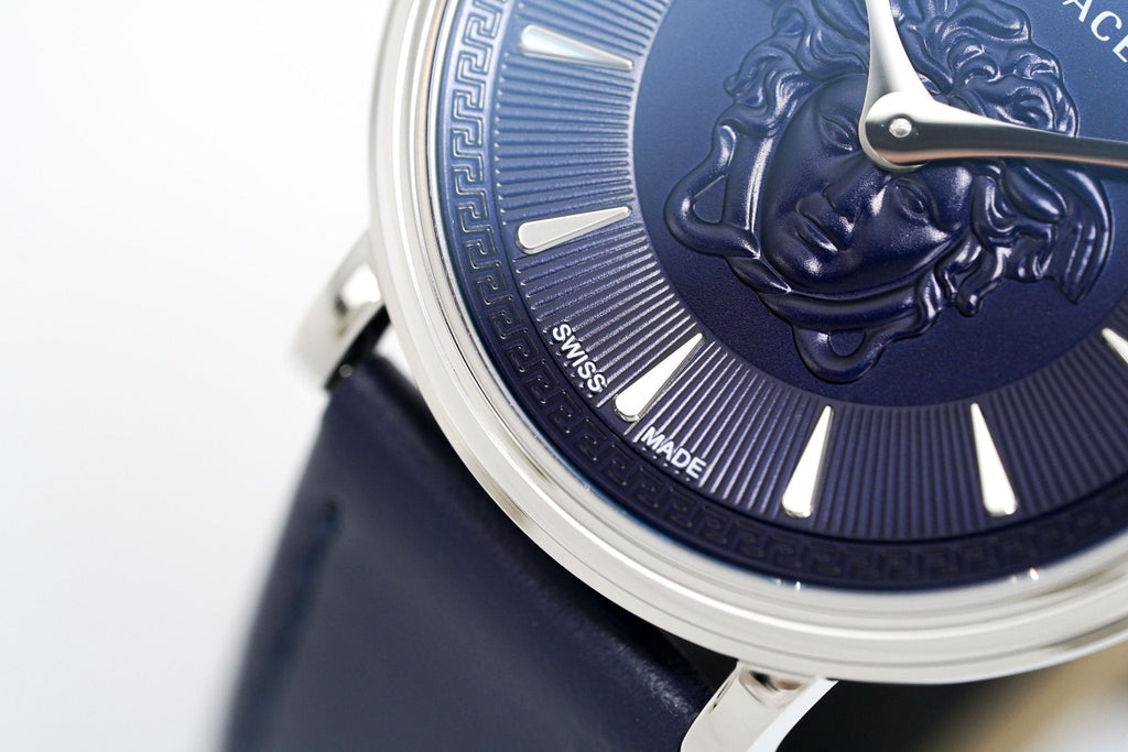 Versace Watch V-Circle 38mm Blue VE8101619 - WatchPilot