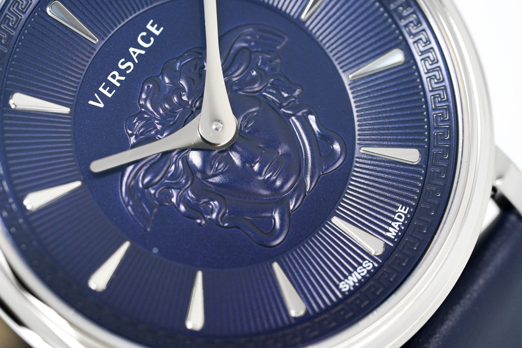 Versace Watch V-Circle 38mm Blue VE8101619 - WatchPilot