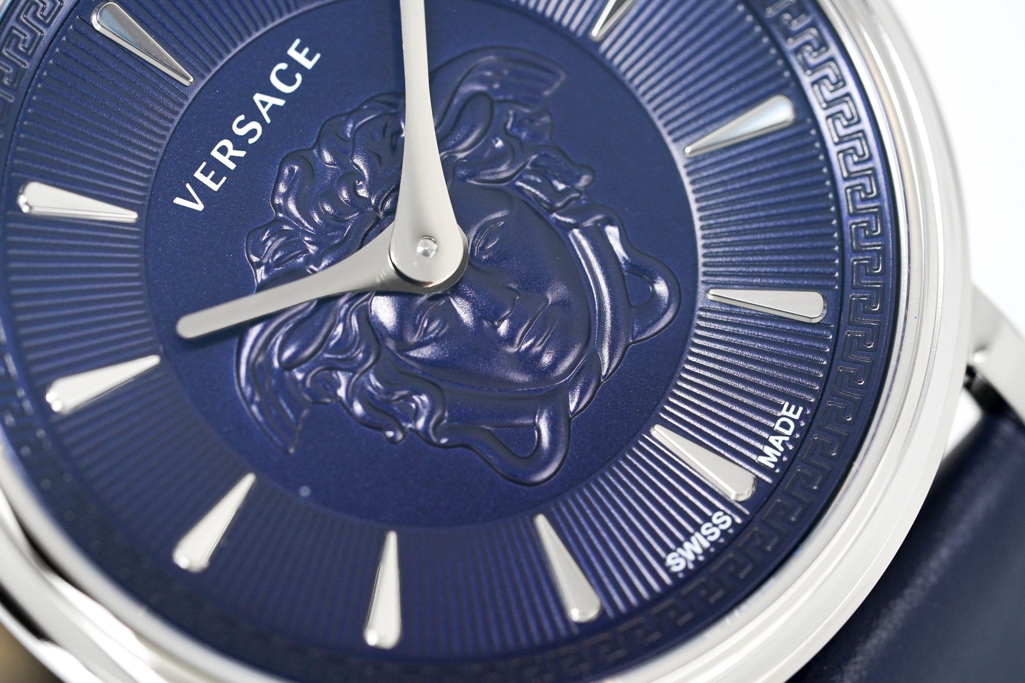 Versace Watch V-Circle 38mm Blue VE8101619 - WatchPilot