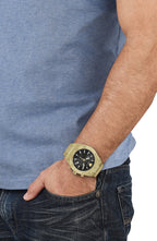 Versace Men's Watch Greca Sporty Chronograph 46mm Black Gold