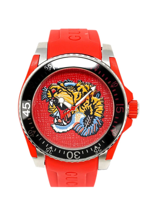 Gucci Watch Dive 40mm Tiger Red