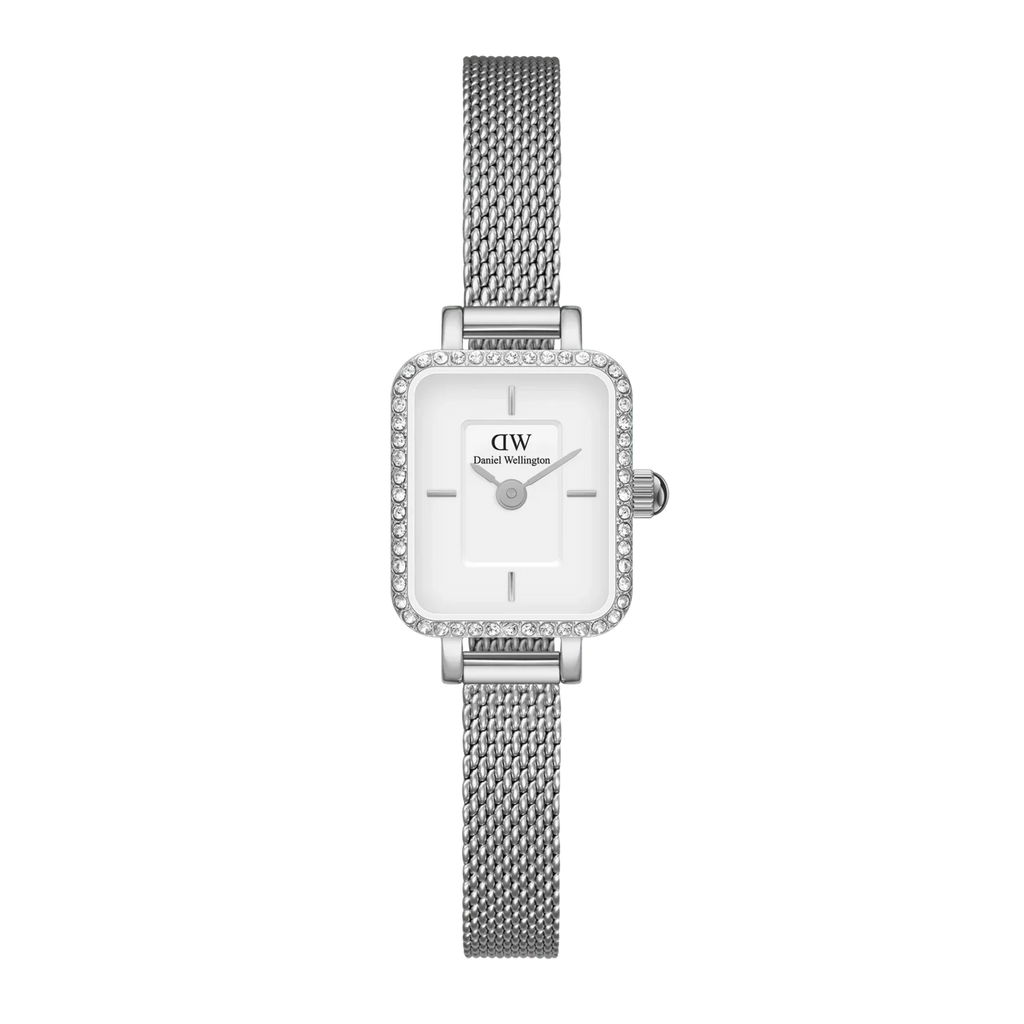 Daniel Wellington Quadro Mini Lumine Bezel Silver Watch