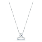 Swarovski Zodiac II Necklace Pendant Libra Silver White Metal Finish