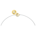 Swarovski Zodiac II Necklace Pendant Libra Silver White Metal Finish