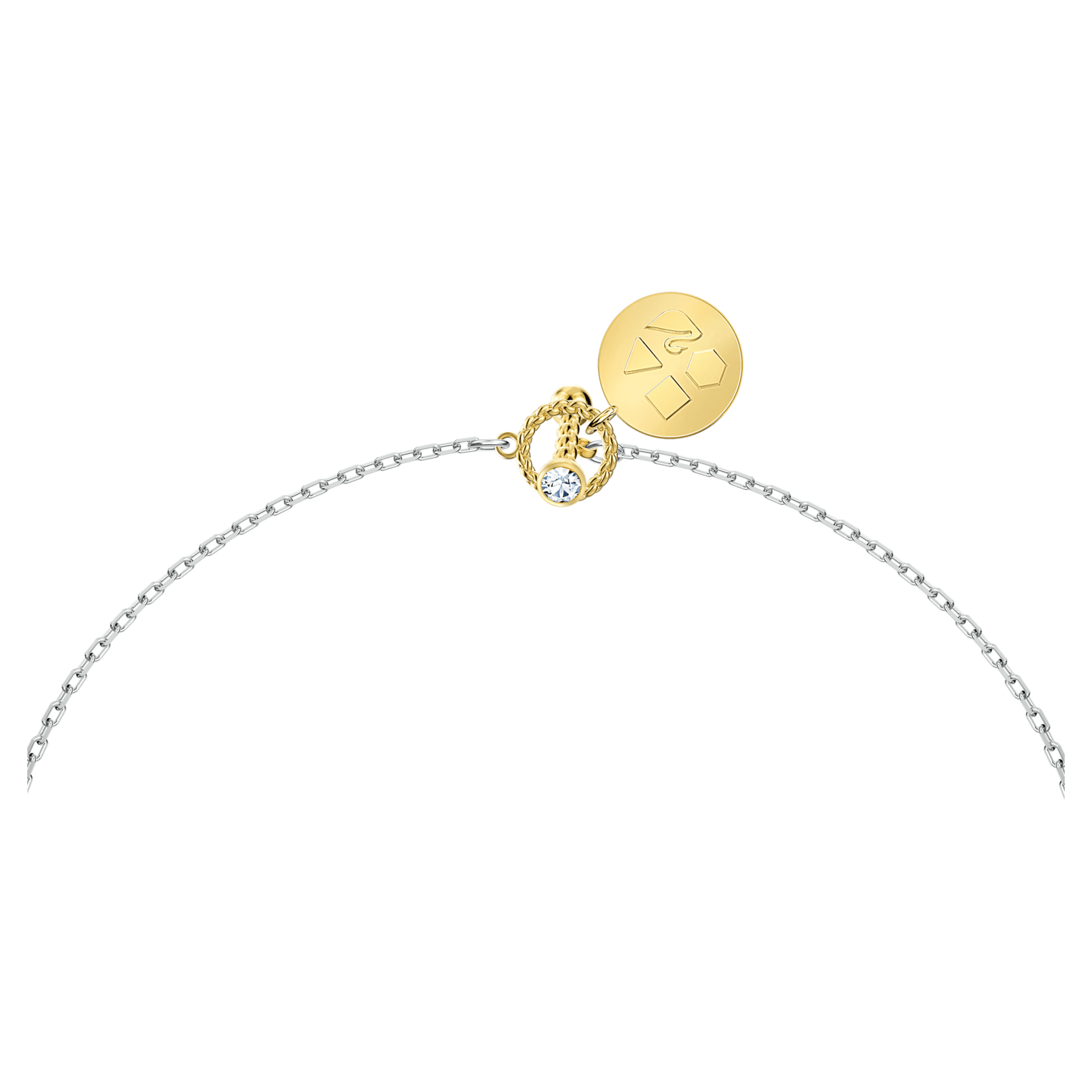 Swarovski Zodiac II Necklace Pendant Libra Silver White Metal Finish