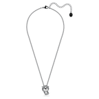 Swarovski Zodiac Tiger Pendant Necklace Grey Ruthenium Plated