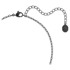 Swarovski Zodiac Tiger Pendant Necklace Grey Ruthenium Plated